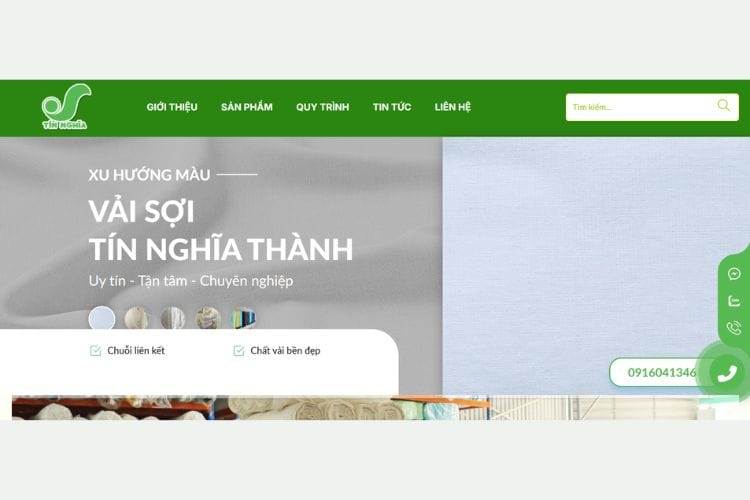 Vải Sợi Tín Nghĩa Thành chuyên cung ứng vải số lượng lớn 