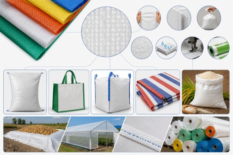 Khám phá cấu trúc sợi đan cùng những đặc tính nổi bật của PP dạng dệt trong sản xuất và đóng gói