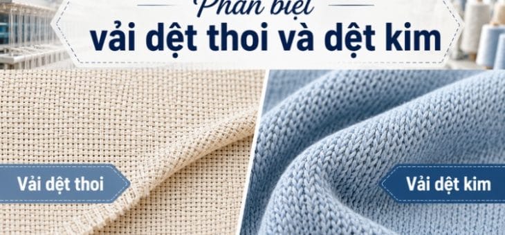 Phân Biệt Vải Dệt Thoi Và Dệt Kim Qua Cấu Trúc Và Đặc Tính