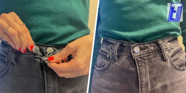 Thêm khóa kéo hoặc cúc mở rộng bụng quần