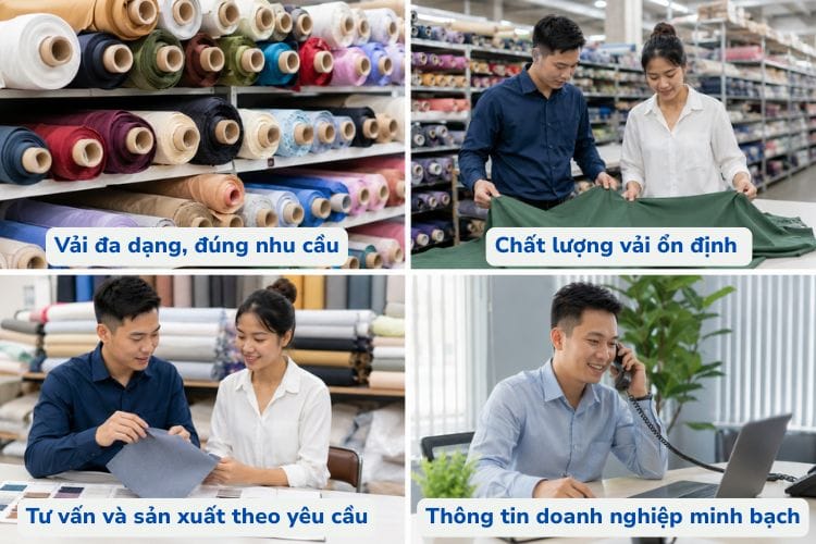 Tiêu chí chọn nhà cung cấp vải dệt thoi uy tín và phù hợp