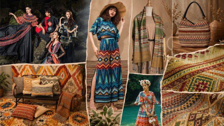 Ứng dụng của vải thổ cẩm trong thời trang và đời sống